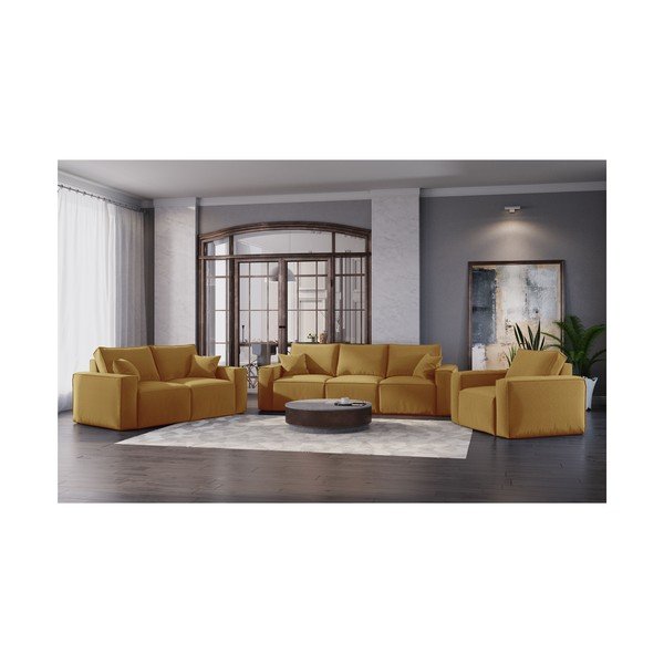 Rumena zofa Cosmopolitan Design Miami, 245 cm-image-4