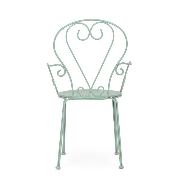 Mentolno zelen kovinski vrtni stol Etienne – Bizzotto-image-4