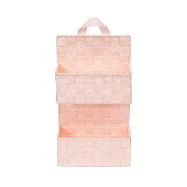 Svetlo rožnata dvonadstropna viseča košara Compactor Bristol-image-3