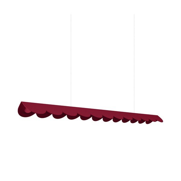 Bordo rdeča aluminijasta LED viseča svetilka BISCUIT – Thoro