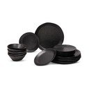 Lončen jedilni servis 18 ks Dark Moon – Bonami Selection