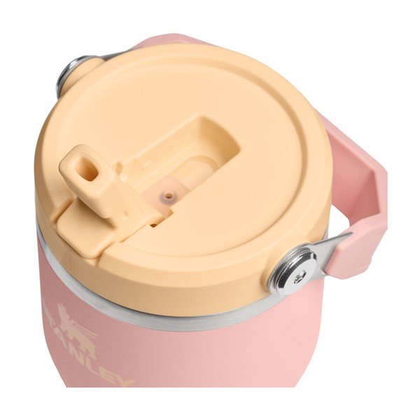 Breskova termovka iz nerjavečega jekla 600 ml IceFlow™ Flip Straw 2.0 Tumbler Peach Rose – Stanley-image-2