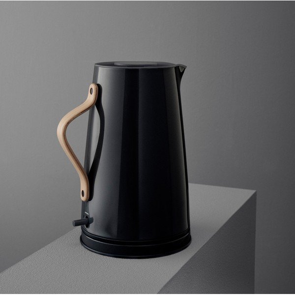 Črn grelnik vode iz nerjavečega jekla 1,2 l Emma – Stelton-image-1