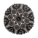 Črno-bež okrasna blazina Bloomingville Mandala, ø 36 cm