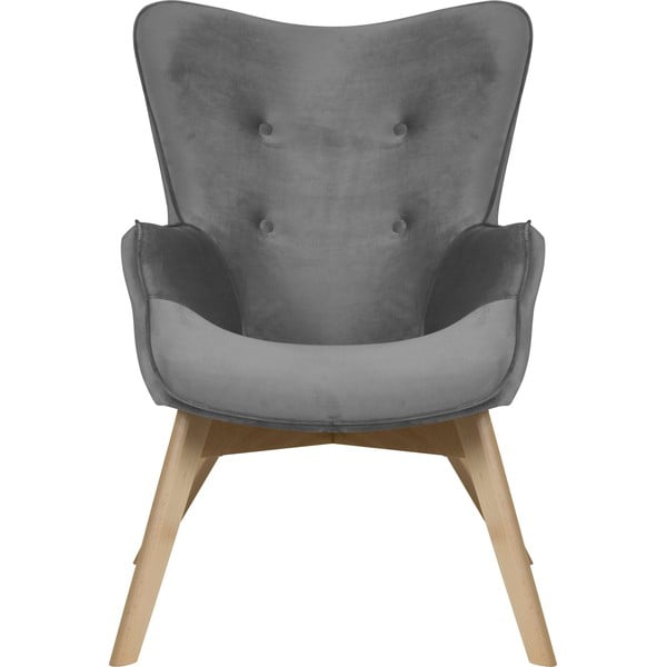 Siv žameten fotelj Niko – Ropez-image-2