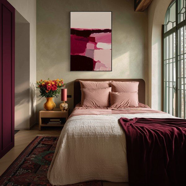Tiskana slika z okvirjem/na platnu 70x100 cm Berry Blocks – Styler-image-2