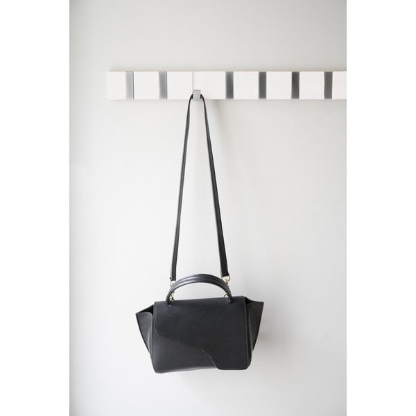 Črn stenski obešalnik iz masivnega hrasta Confetti – Rowico-image-1