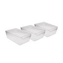 Plastični organizator hladilnika 3 kos - Hermia