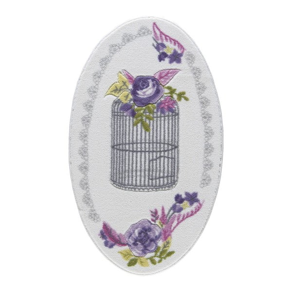 Kopalniška preproga Confetti Bathmats Flower Cage, 80 x 130 cm