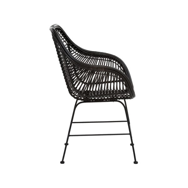 Jedilni stoli iz črnega ratana v kompletu 2 kos Kiran - Støraa -image-4