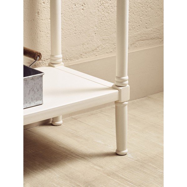 Bela stranska mizica iz masivnega bora 35x91 cm Heritage – Premier Housewares-image-4