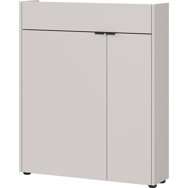 Kremno bela omarica v mat dekorju 83x99x22 cm Ameca – Germania