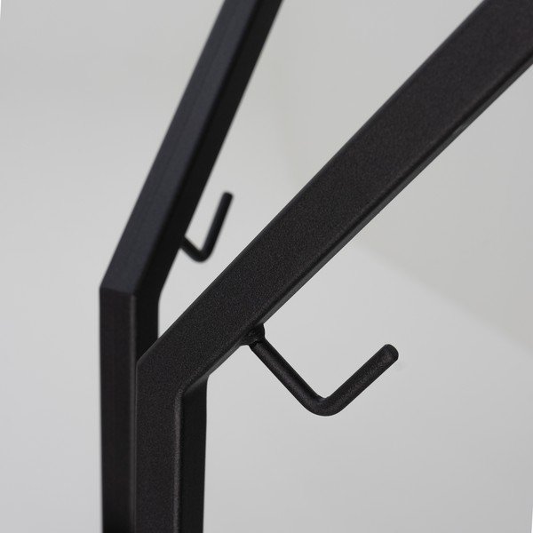 Črn kovinski obešalnik 50x170 cm Jaimy – Spinder Design-image-2