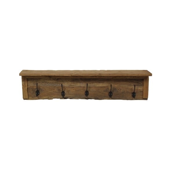 Stenski obešalnik iz tikovega lesa kolekcija HSM