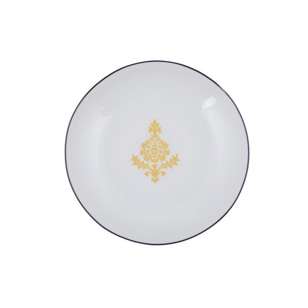 24-delni belo-rumeni jedilni set iz porcelana Kütahya Porselen Ornaments-image-4