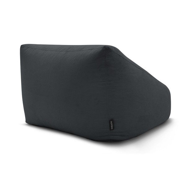 Temno siva vreča za sedenje iz rebrastega žameta Lilibet – Bobochic Paris-image-4