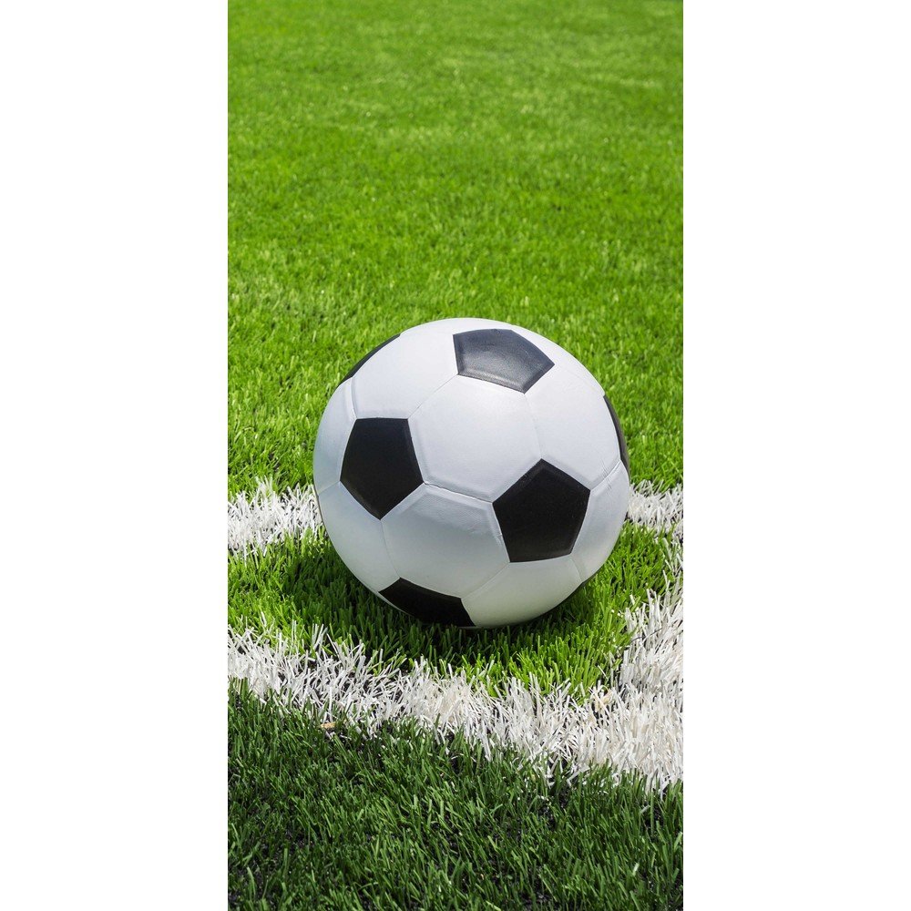 Zelena bombažna otroška brisača 70x140 cm Football