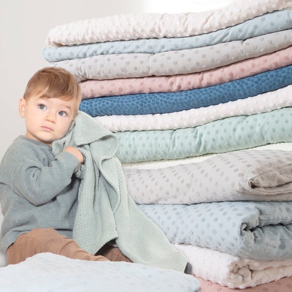 Bež otroška posteljnina za otroško posteljico iz mešanice bombaža 80x80 cm Frosty Almond – Roba-image-4