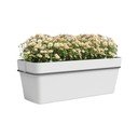 Viseče samozalivalno cvetlično korito iz reciklirane plastike 50 cm Capri – Artevasi