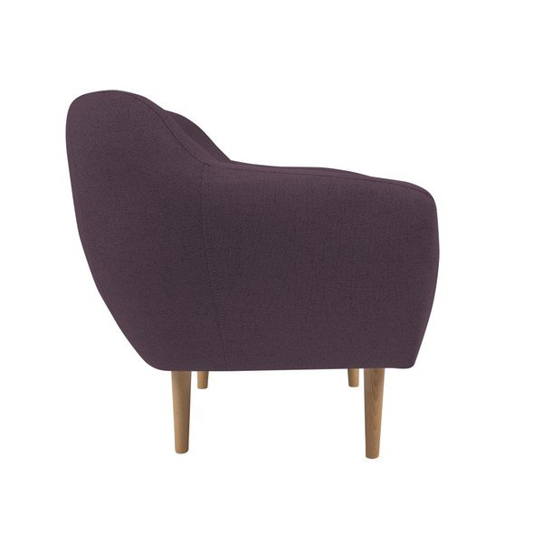 Vijolični fotelj z lahkimi nogami Mazzini Sofas Sicile-image-1