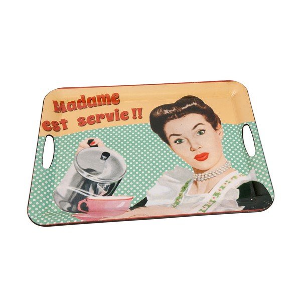 Retro pladenj Antic Line Madame est servie