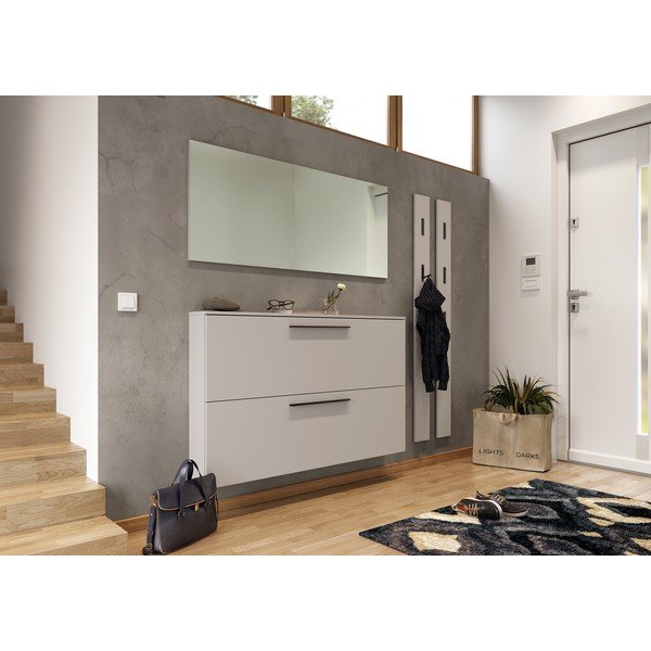 Sivo-bež stenska omarica za čevlje Utah - Germania-image-3