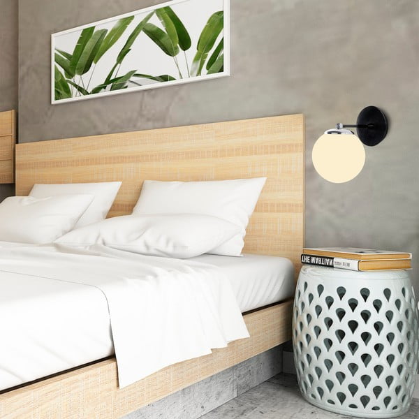 Črno-bela stenska svetilka Opviq lights My Legend-image-4