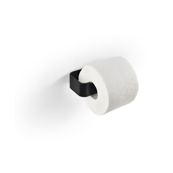 Črno kovinsko stensko držalo za toaletni papir Ume – Zone
