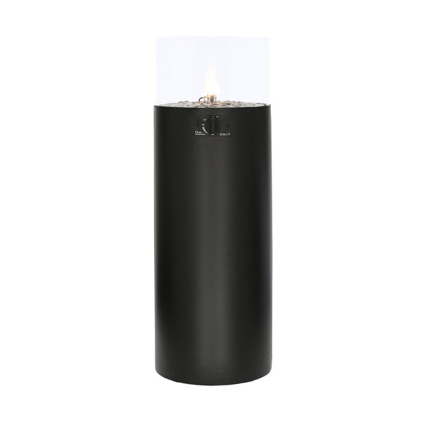 Črna plinska svetilka COSI Pillar, višina 106 cm