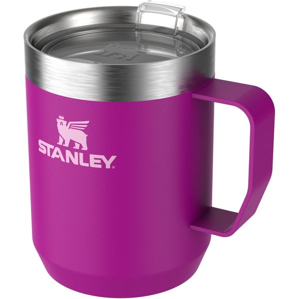 Rožnat termo lonček iz nerjavečega jekla 230 ml Stay-Hot Camp Mug Violet Blossom – Stanley-image-1