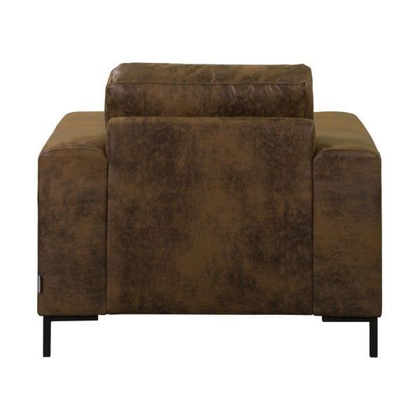 Rjav fotelj iz umetnega usnja Lofty Lilly – Miuform-image-4