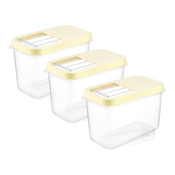Posode za shranjevanje živil v kompletu 3 ks – Hermia