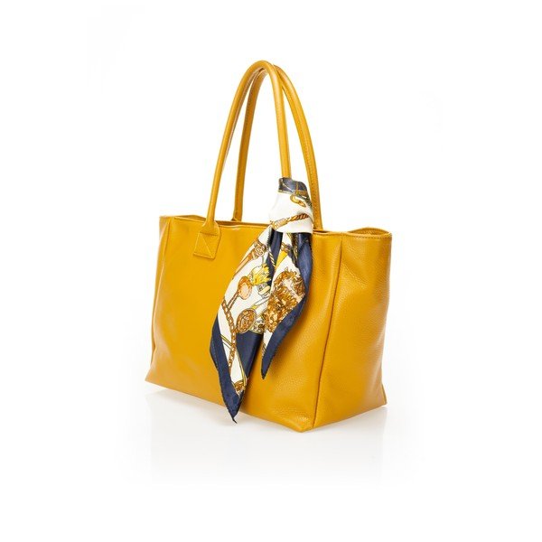 Rumena usnjena torbica Giorgio Costa Nina-image-2