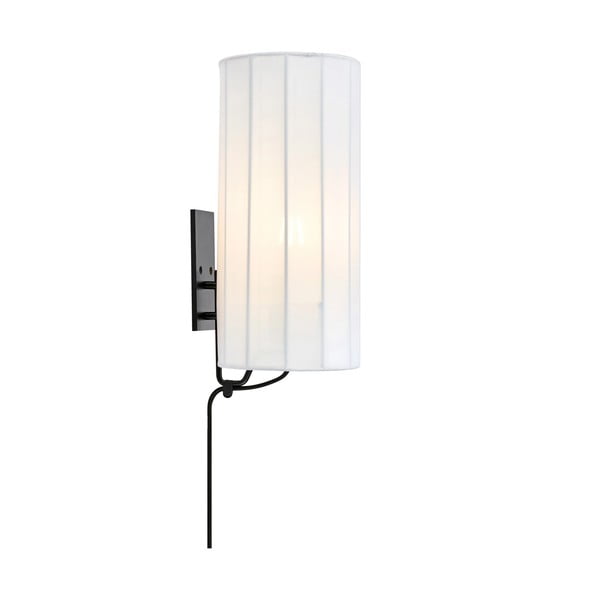 Črno-bela stenska svetilka z vtikačem Hikari – Markslöjd