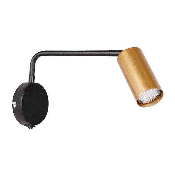 Kovinska stenska svetilka v črno-zlati barvi Tina - Candellux Lighting-image-2