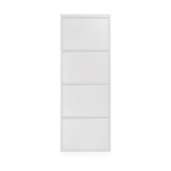 Bela kovinska preklopna omarica za čevlje 50x136x15 cm Ode – Kave Home-image-2