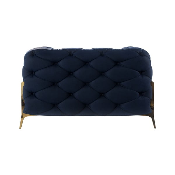 Temno moder žameten fotelj Chelsea Bis – Ropez-image-3