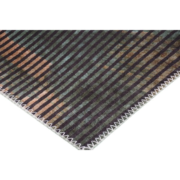 Temno zelena pralna preproga 150x80 cm - Vitaus-image-2