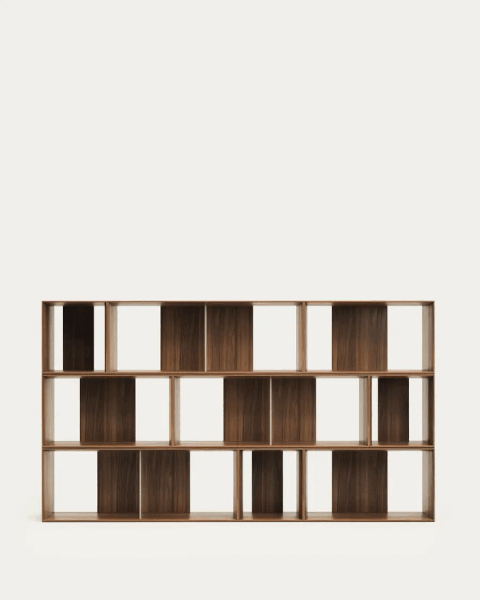 Sistem modularnih polic v orehovem dekorju 9 ks 202x114 cm Litto – Kave Home-image-3