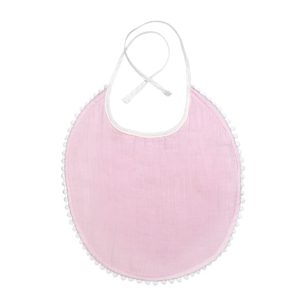 Roza muslinski slinček Kindsgut London