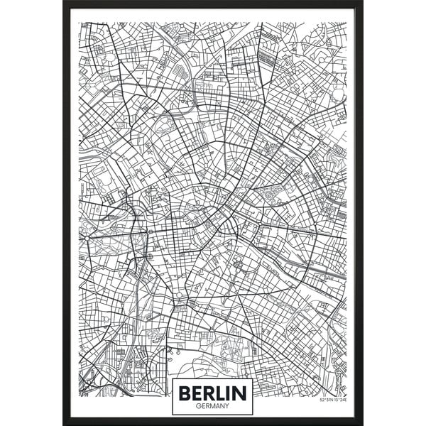 Stenski plakat v okvirju MAP/BERLIN, 40 x 50 cm