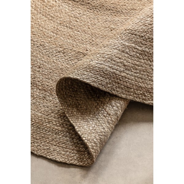 Sivo-bež obojestranska okrogla preproga iz jute ø 100 cm Braided – Hanse Home-image-2