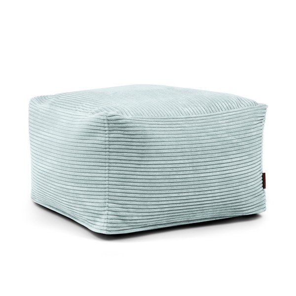 Mentolno zelena vreča za sedenje iz rebrastega žameta Softbox MooG – SLOWDOWN