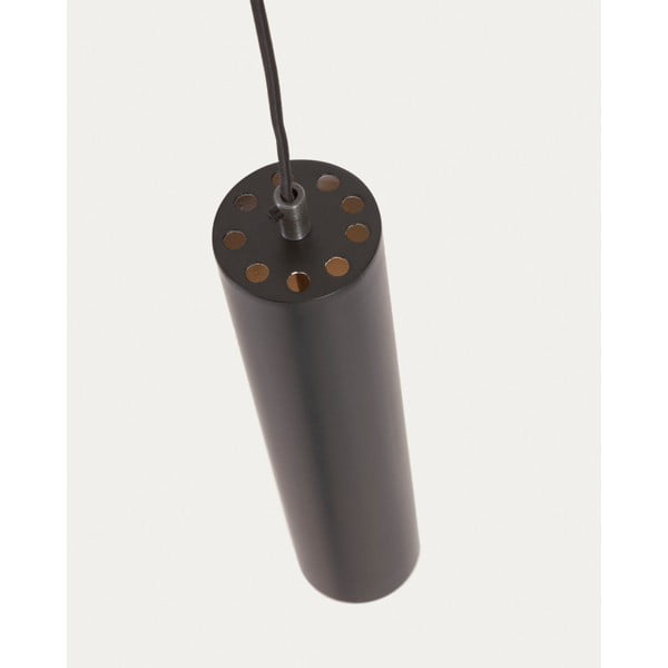 Črna viseča svetilka s kovinskim senčilom ø 8 cm Maude – Kave Home-image-3