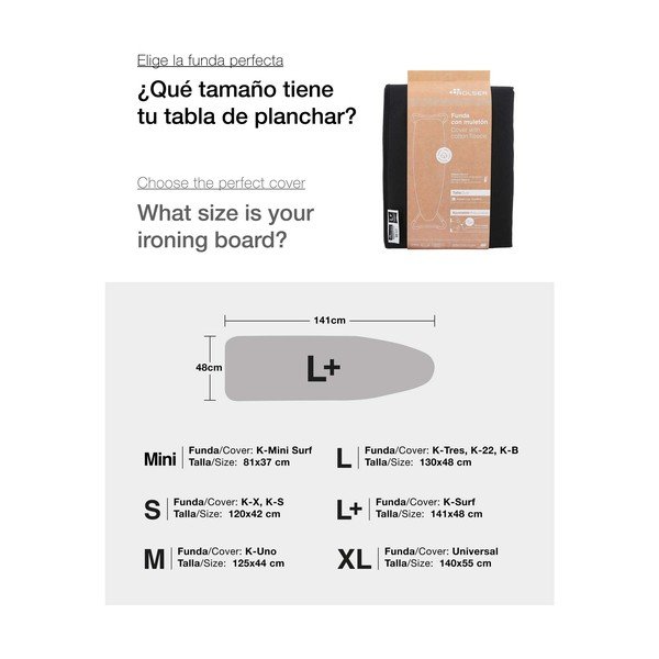 Prevleka za likalno desko 141x48 cm K - Surf – Rolser-image-3