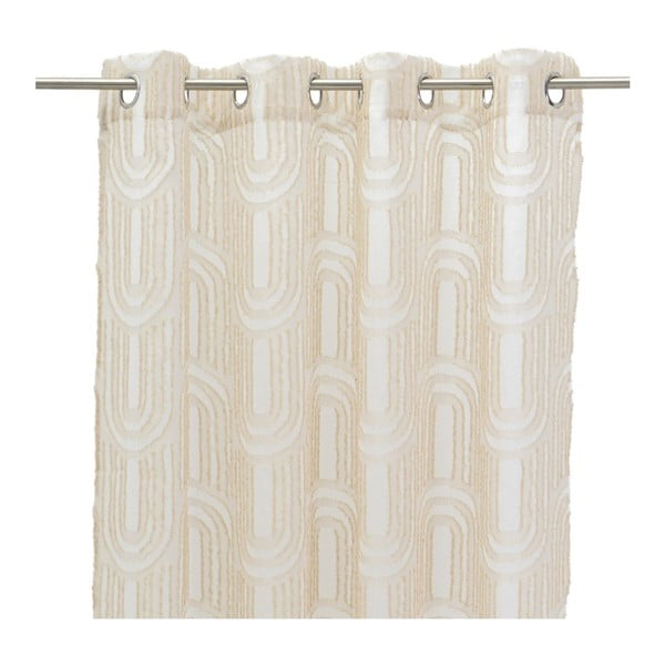 Bež prosojna zavesa 140x260 cm Relief Arch – Casa Selección