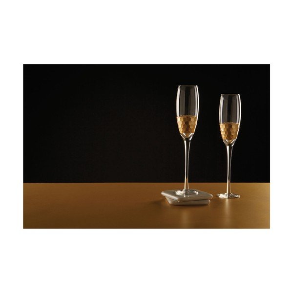 Komplet 4 kozarcev za penino iz ročno pihanega stekla Premier Housewares Deco, 2,1 dl-image-1