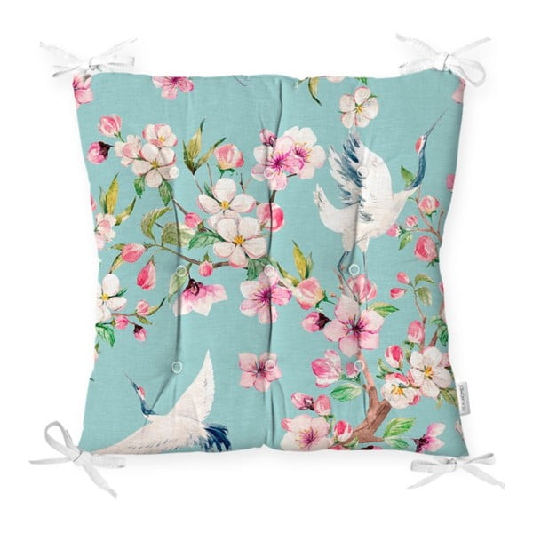 Sedežna blazina Minimalist Cushion Covers Flowers and Bird, 40 x 40 cm