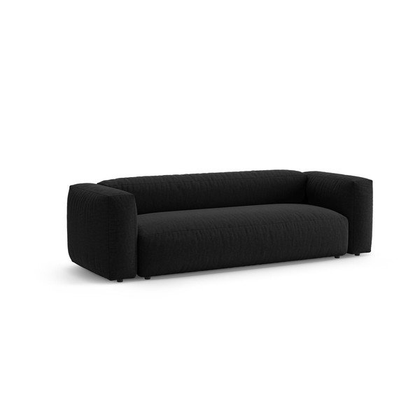 Črna raztegljiva sedežna garnitura 264 cm – Micadoni -image-3