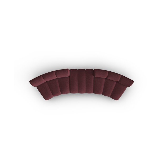 Bordo rdeča sedežna garnitura 367 cm Lupine – Micadoni Home-image-4